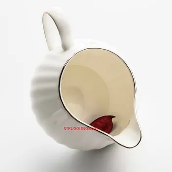 Ziemeļvalstu Keramikas Tējkanna Piena Burciņa Mazie Piena Pods Dimanta Galda Small Luxury angļu Pēcpusdienas Tēja Piens 300ML Krūzi