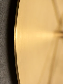 Ziemeļvalstu luksusa sienas pulkstenis klusums Dzīvojamā Istaba Zelta apaļas Metāla sienas pulkstenis radošo wandklok goud Stilīgs Mājas Dekori Dekori MM60WC