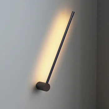 Ziemeļvalstu Minimālisma Led Sienas Lampas Modernās Vienkāršu Līniju Sienas lampas Mājas Dekors Dzīvojamā Istaba Gultas Bārs Kāpnes Sconce Spogulis Gaismas