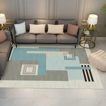 Ziemeļvalstu modes gaismas luksusa ģeometriskās paklāju dzīvojamā istaba guļamistaba vannas istaba ar neslīdošu grīdas paklājs kafijas galda, dīvāns mājas paklājs