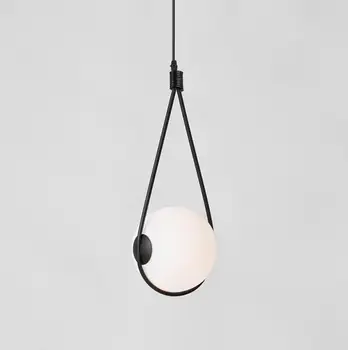 Ziemeļvalstu stikla bumbu abažūrs kulons gaismas gultas kritums lampas dinning galda hanglamp Itālija dizainers gaismas apturēšanu, apgaismes iekārtas