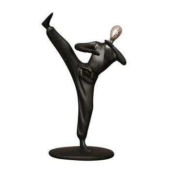 Ziemeļvalstu Velosipēdu Statuja Riteņbraukšanas Čempions Skulptūru Sveķu Mūsdienu Abstraktās Mākslas Sportists Statuetes Mājas Dekoru Apdare