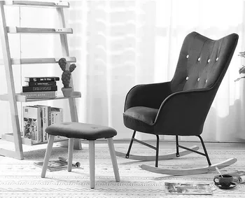 Ziemeļvalstu Vienu Dīvāns Recliner šūpuļkrēsls Krēslā ar Osmaņu viesistaba, Guļamistaba Balkons Atpūtas Krēsls Siesta Krēslu Slinks Krēsls