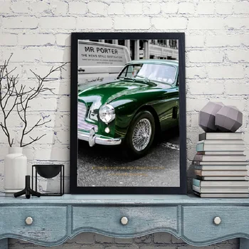 Ziemeļvalstu Vintage Green Vilciena Tilta Audekla Gleznas Rūpniecības Stila Plakāti Dekoratīvās Auto Izdrukas Sienas Art Pictures Dzīvojamā Istaba