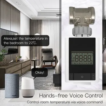 Zigbee Smart termostatiskajiem Vārsta regulators Sildītāja Termostatu Temperatūras 2MQTT Uzstādīšanas Darbi ar Alexa, Google Home