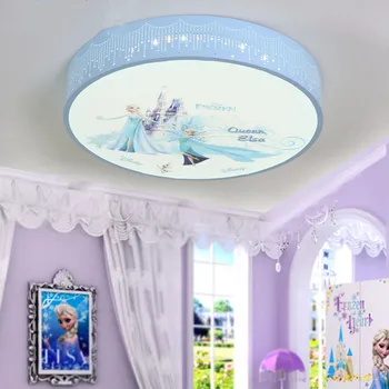 Zila karikatūra Princese Aisha griestu lampa Meitene, Guļamistaba, bērnu istaba lampu radošā led griestu lampas