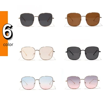 Zilead Metāla Kvadrātveida Plānas Stikla Rāmis Retro Modes Saulesbrilles Sieviešu 2020 