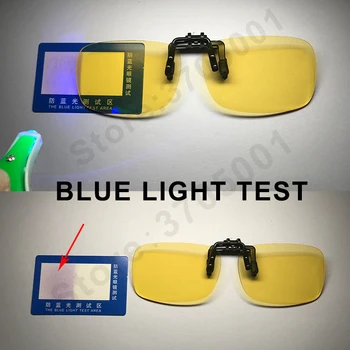Zilā Gaisma Pretbloķēšanas Klipu Brilles Anti-Noguruma UV Anti Zili Stari Flip Up Brilles, Acu Celms Aizsardzības Datoru Spēļu Brilles