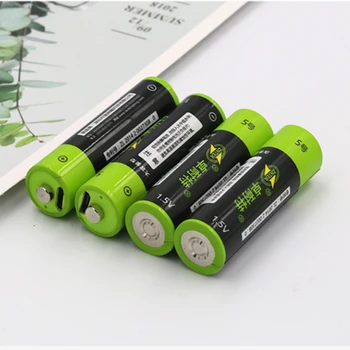 ZNTER 1,5 V AA Uzlādējamas Baterijas 1700mAh USB Uzlādējams Litija Polimēru Baterija, Ātrā Uzlāde ar Micro USB Kabeli