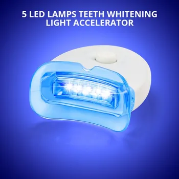 Zobu balināšanas Peroksīda Zobu Balināšanas Sistēma Gel Komplekts Bright Zobu Whitener Zobārstniecības Iekārtas 4gab ar Baltām Led gaismas