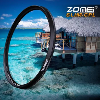 ZOMEI Ultra Slim AGC Optiskā Stikla PRO CPL Cirkulārās Polarizācijas Polarizatoru Kameras Objektīva Filtra 52/55/58/62/67/72/77/82mm