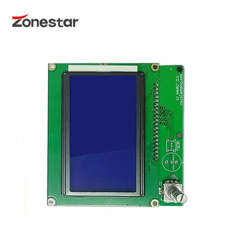 ZONESTAR LCD 12864 LCD Kabeli LCD Displeja Modulis 128x64 Punkti Zilā Ekrāna fona Apgaismojumu, Lai ZRIB RAMPAS Arduino Mega