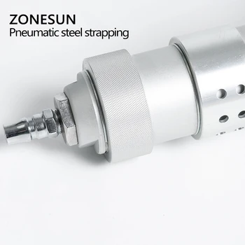 ZONESUN KZS-40/32 Penumatic Tērauda band iepakošanas Instrumenti, Pneimatiski Tērauda Band Sealer un Spriegotājs