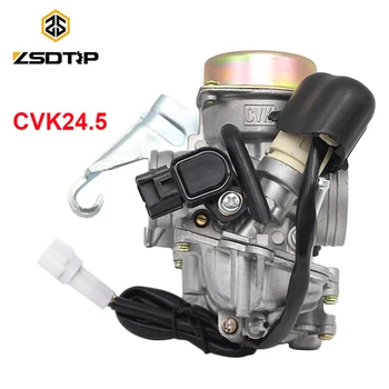 ZSDTRP CVK24.5 24.5 mm Carb Karburatoru Aizstāt Keihin Elektronisko Aizrīties Yamaha RS100 GY6 100 125 150CC Motorolleru, ATV