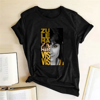 Zu Le Ma Za T-krekls Hir Vis A Vis Sieviešu T-krekls Gadījuma Īsām Piedurknēm Vasaras seriāls Tee Krekls Sieviešu Ropa De Verano Mujer 2020
