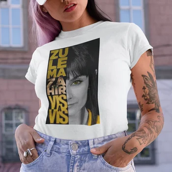 Zu Le Ma Za T-krekls Hir Vis A Vis Sieviešu T-krekls Gadījuma Īsām Piedurknēm Vasaras seriāls Tee Krekls Sieviešu Ropa De Verano Mujer 2020