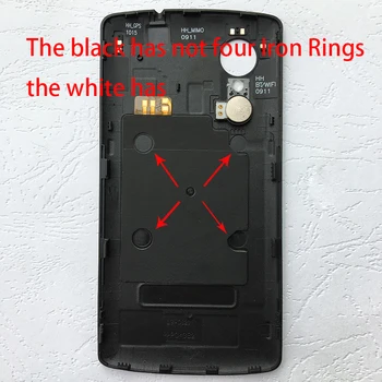 ZUCZUG Jaunu Plastmasas Akumulatora Vāciņu Aizmugurējo Mājokļu LG Google Nexus 5 D820 D821 Atpakaļ Gadījumā, ja Ar NFC Antena + Svilpe Vibrators