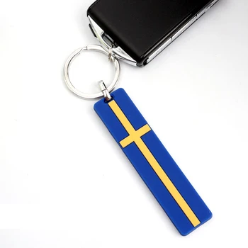 Zviedrijas Karogu, Emblēmu Žetons Keyring Luksusa Atslēgu Gredzens VOLVO Polestar XC40 XC60 XC70 XC80 XC90 V40 S80 S90 C30 C60 Keychain