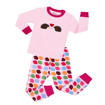 Zēni dzīvnieku pidžamas kokvilnas bērnu pijamas bērnu pidžamas ar garām piedurknēm meitenēm naktsveļu bērniem sleepwear 2-7years