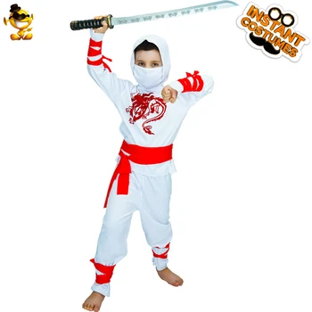 Zēni Golden Dragon Ninja Cosplay Kostīmu Ninja Apģērbs Bērniem Halloween Kostīmi