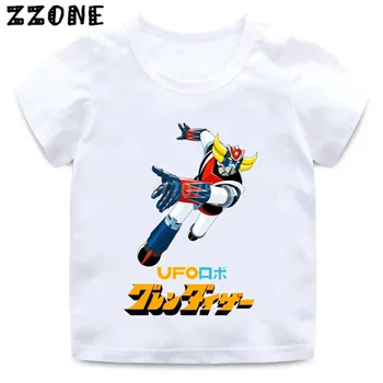 Zēni/Meitenes Japāņu Robots Grendizer Karikatūra Izdrukāt T krekls Bērniem Gadījuma Smieklīgi Drēbes Bērniem Vasaras Drēbes, Bērnu T-krekls