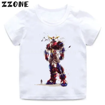 Zēni/Meitenes Japāņu Robots Grendizer Karikatūra Izdrukāt T krekls Bērniem Gadījuma Smieklīgi Drēbes Bērniem Vasaras Drēbes, Bērnu T-krekls