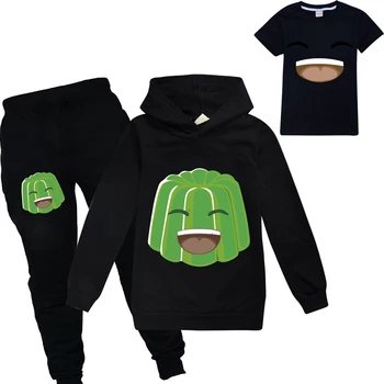 Zēni Meitenes Jelly Youtube plāna sadaļu, hoodies+garās bikses+t krekls Bērniem