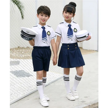 Zēni Meitenes Skolēni Skolā Vienotu Japāņu Jūrnieks Atbilstoši Bērniem Izmēģinājuma Cosplay Kostīmu Kora Sniegums Apģērbu Komplekts Tērpiem