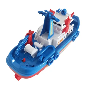 Zēns Bērniem Kuģa Modelis Elektrisko Mūziku Jūras Glābšanas Rotaļu Laivu Toddler Ātrgaitas Navigācijas Karakuģis Bērniem Dāvanas Fireboat