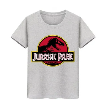 Zēns, Meitene, Blūze, T-Krekli Bērnu t-veida Dinozauru Grafiskais Pusaudžu Apģērbs, Bērnu T JURASSIC PARK Īsām Piedurknēm