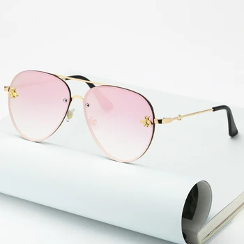 Zīmola Dizaina 2020. Gadam, Modes Sievietēm, Maza Bišu Saulesbrilles Krāsains Kniežu Brilles, Sieviešu, Vīriešu, Āra Ceļojumā Brilles UV400