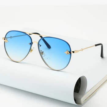 Zīmola Dizaina 2020. Gadam, Modes Sievietēm, Maza Bišu Saulesbrilles Krāsains Kniežu Brilles, Sieviešu, Vīriešu, Āra Ceļojumā Brilles UV400