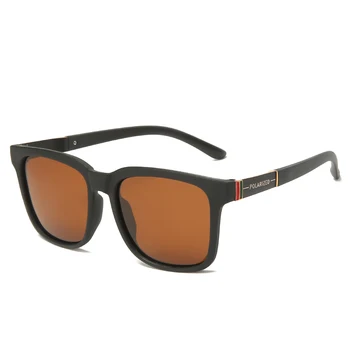Zīmola Dizaina Laukumā Polarizētās Saulesbrilles, Vīriešu Braukšanas Saules Brilles Vintage Laka Sunglass UV400 Toņos Briļļu Oculos de sol