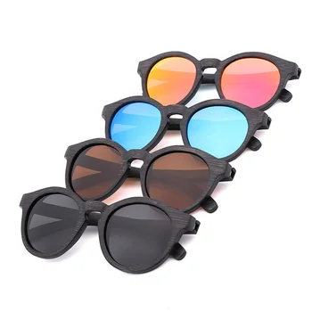 Zīmola Dizaina Retro Vīriešu Saulesbrilles Polarizētās Brilles UV400 Roku darbs Bambusa Koka Saulesbrilles Vīriešiem un Sievietēm Gafas de sol