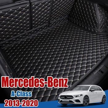 Ādas Auto Bagāžnieka Paklājiņš par Mercedes Benz A Klases W176 V177 Kravas Starplikas Boot Pad 2013 2016 2017 2018 2019 2020 2021