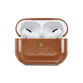Ādas Bezvadu Austiņas Gadījumā Par Apple AirPods Pro 3 Pātagot Austiņas Gadījumos Luksusa Bluetooth Lodziņā Seguma