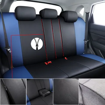 Ādas Car Seat Cover Universal Auto Sēdekļa Aizsargs Mitsubishi Asx L200 Outlander Pajero 2 3 4 Sporta 2017 2018 2019 2020