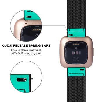 Ādas Joslu Fitbit Versa 2 Aproce Smart Skatīties Sweatproof Fitnesa Siksnu Fitbit Otrādi Lite Fitbit Otrādi Band Aproce
