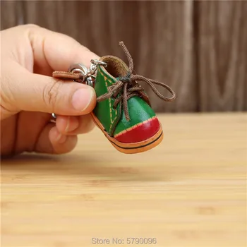 Ādas roku darbs creative mazo kurpes keychain soma kulons mini ādas nelielu ādas kurpes mazas kurpes, soma piederumiem