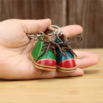 Ādas roku darbs creative mazo kurpes keychain soma kulons mini ādas nelielu ādas kurpes mazas kurpes, soma piederumiem