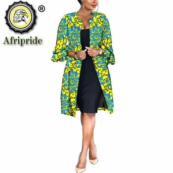 Āfrikas Drēbes Sievietēm, Drukāt Mēteļi Dashiki Outwear Ankara Jaka ar Oderi Bazin Riche Plus Lieluma Vaska Batik Attire 2024022