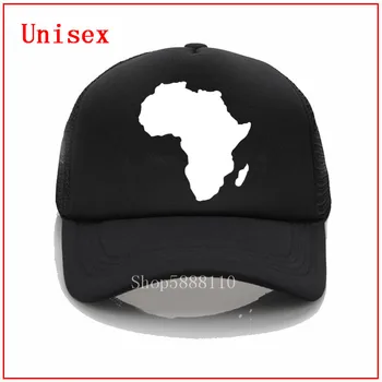 Āfrikas Karte Grafikas Iespiestas beisbola cepure vīriešiem, Sievietēm atdzist Vasaras Acs Trucker cap modes regulējams snapback cepures hip hop saules cepures
