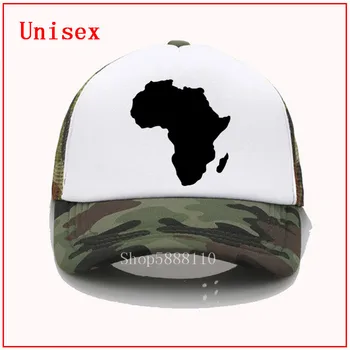 Āfrikas Karte Grafikas Iespiestas beisbola cepure vīriešiem, Sievietēm atdzist Vasaras Acs Trucker cap modes regulējams snapback cepures hip hop saules cepures