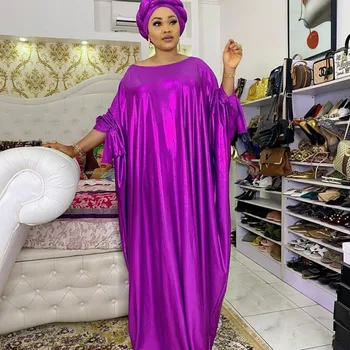 Āfrikas Kleita Sievietēm Sexy O-Veida Kakla Plats Piedurkņu Drēbes Kleitu Modes Cietā Elegants Puse Kleita Vestidos Brīvdienu Maxi Kleita