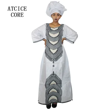 āfrikas kleitas sieviete bazin riche izšūšana dizaina gara kleita A160