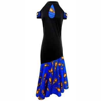 Āfrikas kleitas sieviešu modes Pavada Kleita ankara Drukāt vasks kleita Āfrikas sexy puse kleita Āfrikas tradicionālo kleitas