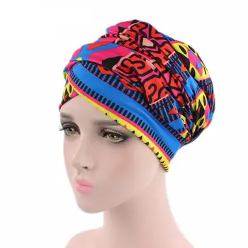 Āfrikas Klp Stiept Sieviešu Modes Musulmaņu Beanie Skullies Klp Galvas Vāka Turban Cepures Klp Boho Chemo Cepuri Iespiesti Lempis Cepure