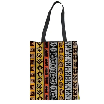 Āfrikas tradicionālo drukāto vairākkārt lietojamu Auduma Iepirkumu Somas, Sievietes, Dāmas, Liels Pārtikas Tote Soma, Audekls Locīšanas Eko Somas