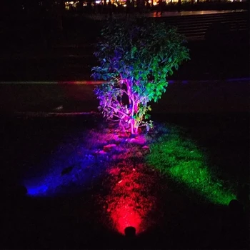 Āra Apgaismojums LED Ainavu Saules Gaismas Krāsa Mainās Uzmanības centrā Dārza Lampas Ūdensizturīgs Piemājas Apdare Nakts ēsmas zivtiņu vadi