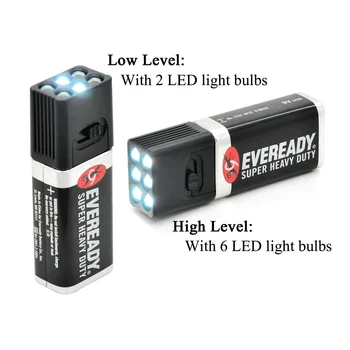 Āra LED Gaismas Blocklite 9 Volt LED Lukturīti Lāpu, Kempings Gaismas Kompakts Izmērs Ultra Spilgti Āra Rīki, Kempings Gaismas